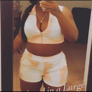 Cotton candy short set